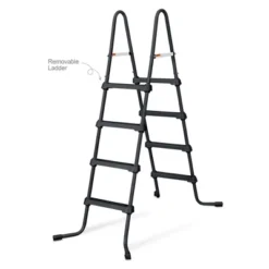 Funsicle 18' X 48" QuickSet Round Inflatable Ring Top Outdoor Above Ground Swimming Pool Set With Pump And Cartridge Filter, Dark Herringbone -Swimline Shop GUEST 009ebfae 6759 404f a9c1 da5928162664