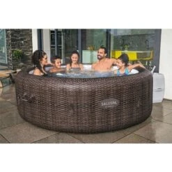 Bestway SaluSpa St Moritz AirJet 5 To 7 Person Inflatable Hot Tub Round Portable Outdoor Spa With 180 AirJets & EnergySense Energy Saving Cover, Brown 8 Bestway SaluSpa St Moritz AirJet 5 To 7 Person Inflatable Hot Tub Round Portable Outdoor Spa With 180 AirJets & EnergySense Energy Saving Cover, Brown -Swimline Shop GUEST 066b8b4e 2a4a 4ef8 bc59 4310482b1c04