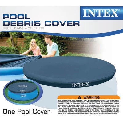 Intex Easy Set 8 Foot X 30 Inch Inflatable Round Above Ground Outdoor Backyard Swimming Pool With Protective Round Vinyl Pool Cover 5 Intex Easy Set 8 Foot X 30 Inch Inflatable Round Above Ground Outdoor Backyard Swimming Pool With Protective Round Vinyl Pool Cover - Image 3