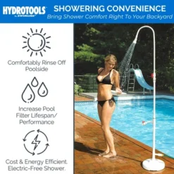 HYDROTOOLS By SWIMLINE Tube Style 7' Poolside Shower W/Adjustable Head & Foot Tap Spigot & Valve Controls For Outdoor Backyard Beach Spa 10 HYDROTOOLS By SWIMLINE Tube Style 7' Poolside Shower W/Adjustable Head & Foot Tap Spigot & Valve Controls For Outdoor Backyard Beach Spa -Swimline Shop GUEST 0876e947 a0e4 4ab2 8487 06a3579a9c88