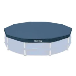 Intex 15 Foot Round Debris Cover And Vinyl Solar Cover For Above Ground Pools