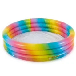 Intex 58449EP Rainbow Ombre 3 Ring Circular Inflatable Outdoor Swimming Pool With For Kids Ages 2 Years Or Older -Swimline Shop GUEST 0a532373 8cb1 4388 9d4c 4d7f799c7a1a
