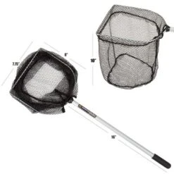 Leisure Sports Lightweight Aluminum, Steel, And Nylon Fishing Net - 8"