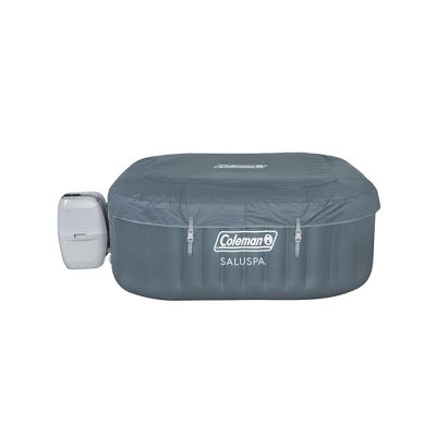 Bestway Coleman Hawaii AirJet 4 To 6 Person Inflatable Hot Tub Square Portable Outdoor Spa With 140 AirJets And EnergySense Energy Saving Cover, Grey 4 Bestway Coleman Hawaii AirJet 4 To 6 Person Inflatable Hot Tub Square Portable Outdoor Spa With 140 AirJets And EnergySense Energy Saving Cover, Grey - Image 2