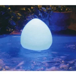 Swim Central 10" Chill Lite Floating Swimming Pool Choose-A-Color Egg-Shaped Light