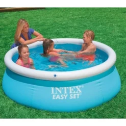 Intex 28101EH Easy Set 6 Foot X 20 Inch Round Above Ground Outdoor Backyard Kids Swimming Pool, 234 Gallons Of Water Capacity, Blue -Swimline Shop GUEST 1c172979 bc3d 430b ad5d a1083749b2a2 1