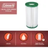 Coleman 90357E Type III A/C 1000 And 1500 GPH Replacement Filter Swimming Pool Cartridge Compatible With Most Coleman Power Steel Round Frame Pools -Swimline Shop GUEST 27540e8a 6009 4d80 bc51 3d862a215c0d