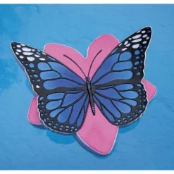 Pool Master Butterfly Swimming Pool Floating Chlorine Dispenser 10" - Blue/Pink