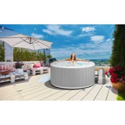 JLeisure Avenli Portable Inflatable Hot Tub Outdoor Spa With Insulated Tub Cover And Floor Protector -Swimline Shop GUEST 368c4f59 1cf6 4e8e b6df f4c2540f061d