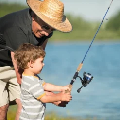 Leisure Sports Spinning Rod And Reel Starter Kit - Blue