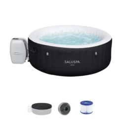 Bestway Miami SaluSpa Inflatable Round Outdoor Hot Tub With 140 Soothing AirJets, Filter Cartridges, Pump, And Insulated Cover -Swimline Shop GUEST 3efdab9f 798e 485f 9623 62243b5fd1ea
