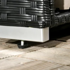 Outsunny Outdoor Deck Box & Shoe Storage, PE Rattan Wicker Towel Rack With Liner For Indoor, Outdoor, Pool, Toys, Garden Tools, Black -Swimline Shop GUEST 474dad75 0a67 44d9 85ad da5ae0c83b0b