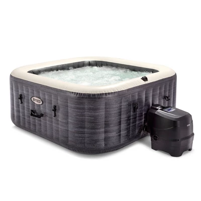 Intex 28449EP PureSpa Plus Greystone Inflatable Square Hot Tub, 83 X 28" & 29001E PureSpa Type S1 Easy Set Spa Filter Replacement Cartridges (6 Pack) 3 Intex 28449EP PureSpa Plus Greystone Inflatable Square Hot Tub, 83 X 28" & 29001E PureSpa Type S1 Easy Set Spa Filter Replacement Cartridges (6 Pack)