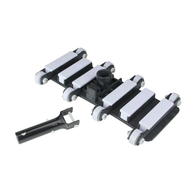 Pool Central Flexible Weighted Vacuum Head With Aluminum Handle 14" - White/Black 4 Pool Central Flexible Weighted Vacuum Head With Aluminum Handle 14" - White/Black - Image 2