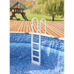 Main Access 200300 Pro Series Above Ground Swimming Pool In-pool Ladder W/ Mat