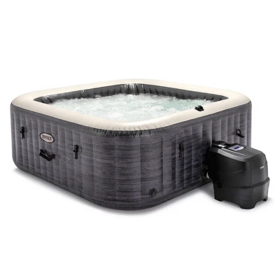 Intex PureSpa Plus 6 Person Portable Inflatable Square Hot Tub Spa With 190 Bubble Jets And Built In Heater Pump 8 Intex PureSpa Plus 6 Person Portable Inflatable Square Hot Tub Spa With 190 Bubble Jets And Built In Heater Pump - Image 6