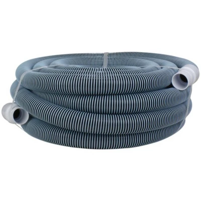 Pool Central Spiral Wound EVA Vacuum Hose With White Cuffs 24' X 1.25"- Blue 3 Pool Central Spiral Wound EVA Vacuum Hose With White Cuffs 24' X 1.25"- Blue
