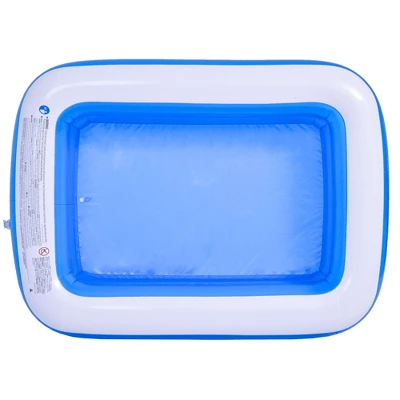 Pool Central 6.5' Blue And White Inflatable Rectangular Swimming Pool 4 Pool Central 6.5' Blue And White Inflatable Rectangular Swimming Pool - Image 2