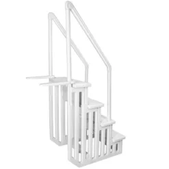 XtremepowerUS 4-Step Swimming Pool Entry Ladder With Side Handle Rail Non-Slip Platform, White -Swimline Shop GUEST 5136ac89 7cd7 46f7 bae2 202e74035cf9