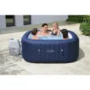 Bestway Hawaii SaluSpa 6 Person Inflatable Square Outdoor Hot Tub With 114 Soothing AirJets, Filter Cartridges, Pump, And Insulated Cover, Blue -Swimline Shop GUEST 54ef6fdd 69dc 4b0d 83be 657cd35e256a