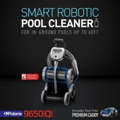Polaris Portable 4 Wheel Drive Robotic Pool Vacuum Cleaner With Wi-Fi App Remote Control And Caddy - Model No. F9650IQ -Swimline Shop GUEST 54f76c75 49c9 43ee 8c9e f98239f5ed2a