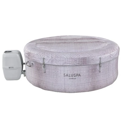 Bestway Cancun SaluSpa Inflatable Round Hot Tub Spa With 120 AirJets & EnergySense Waterproof Round Thermal Protective Spa Cover, Gray 6 Bestway Cancun SaluSpa Inflatable Round Hot Tub Spa With 120 AirJets & EnergySense Waterproof Round Thermal Protective Spa Cover, Gray - Image 4