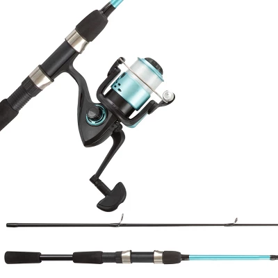 Leisure Sports Beginner Spinning Rod And Reel Combo - Turquoise 4 Leisure Sports Beginner Spinning Rod And Reel Combo - Turquoise - Image 2