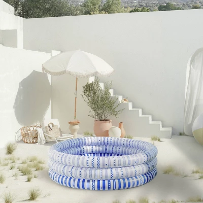 MINNIDIP Exclusive Resort Collection Inflatable Pool - Nautical Striped 3 MINNIDIP Exclusive Resort Collection Inflatable Pool - Nautical Striped