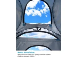 MPM 6FT Pop Up Privacy Tent Instant Shower Tent Portable Outdoor Rain Shelter, Camp Toilet, Dressing Changing Room With Carry Bag Blue -Swimline Shop GUEST 5a687ddd 9d9b 46f5 835b ddd19f1aae53