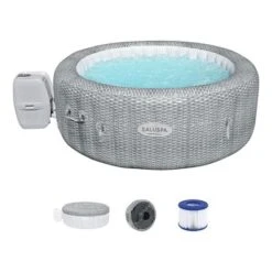 Bestway Milan SaluSpa Inflatable Round Outdoor Hot Tub With 140 Soothing AirJets, Insulating Cover, Pump, And Smartphone App Control -Swimline Shop GUEST 5f2e7449 af8b 4b46 a18e ad19fa0c8298