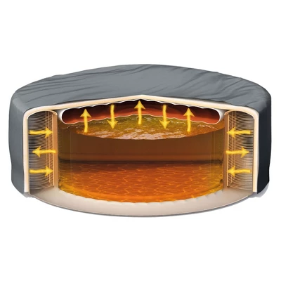 Intex 28441EP PureSpa Plus Greywood 85" X 28" Inflatable Hot Tub Bubble Jet Spa With Battery Powered Multi-Colored LED Light For Spas And Hot Tubs 5 Intex 28441EP PureSpa Plus Greywood 85" X 28" Inflatable Hot Tub Bubble Jet Spa With Battery Powered Multi-Colored LED Light For Spas And Hot Tubs - Image 3