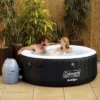 Coleman 13804-BW SaluSpa 4 Person Portable Inflatable Outdoor Round Hot Tub Spa With Air Jets, Pump, And 3 Replacement Filter Cartridges, Black -Swimline Shop GUEST 6050b5f0 a1bc 411a 9ede 719da58e2d2d
