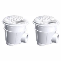 Hayward WG1053AVPAK2 1.5 Inch Dual Suction Outlet For Concrete Or Gunite In Ground Outdoor Swimming Pools For Easy Cleaning And Maintenance, White