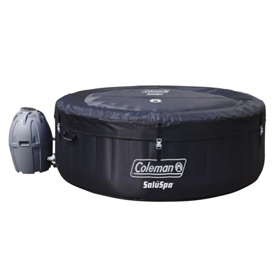 Coleman 13804-BW SaluSpa 4 Person Portable Inflatable Outdoor Round Hot Tub Spa With Air Jets, Pump, And 3 Replacement Filter Cartridges, Black 5 Coleman 13804-BW SaluSpa 4 Person Portable Inflatable Outdoor Round Hot Tub Spa With Air Jets, Pump, And 3 Replacement Filter Cartridges, Black - Image 3