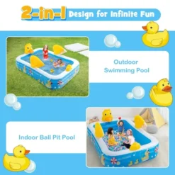 Costway Inflatable Swimming Pool Duck Themed Kiddie Pool W/ Sprinkler For Age 3+ -Swimline Shop GUEST 6cf33f4b d129 491a b334 5187cc8bb940