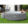 Bestway 6-8 Person Inflatable Round Outdoor Hot Tub Grenada SaluSpa With 190 Soothing AirJets, Filter Cartridge, Pump, And Insulated Cover - Gray -Swimline Shop GUEST 6df6751f fbcc 4815 8ca4 c167826c2cd7