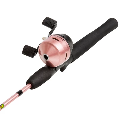 Fishing Pole - 64-Inch Fiberglass And Stainless Steel Rod And Pre-Spooled Reel Combo For Lake, Pond And Stream Casting By Leisure Sports (Pink) 4 Fishing Pole - 64-Inch Fiberglass And Stainless Steel Rod And Pre-Spooled Reel Combo For Lake, Pond And Stream Casting By Leisure Sports (Pink) - Image 2