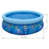 JLeisure 17788 Sun Club 6.75' X 18.5" 2 To 3 Person Capacity Sea World 3D Kids Above Ground Inflatable Outdoor Backyard Kiddie Swimming Pool, Blue -Swimline Shop GUEST 7d6d60d1 b24b 49da b507 77a5c1a0a87e