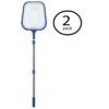 Swimline HydroTools 4' Telescopic Leaf Debris Spa Swimming Pool Skimmer Net (2 Pack)