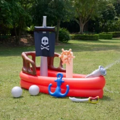 Teamson Kids Water Pool Pirate Ship Inflatable Kids Sprinkler With Air Pump, Beach Balls, & Accessories, Inflatable Outdoor Play Sprinkler System, Red 23 Teamson Kids Water Pool Pirate Ship Inflatable Kids Sprinkler With Air Pump, Beach Balls, & Accessories, Inflatable Outdoor Play Sprinkler System, Red -Swimline Shop GUEST 8318c0bc 5cca 46a9 b933 f50780875416