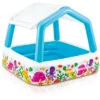 Intex Ocean Scene Kiddie Pool With Shade Canopy & Ocean Play Kiddie Pool & Games