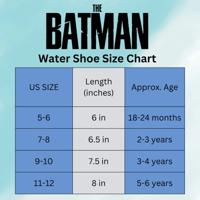 DC Comics Batman Boys Water Shoes -Kids Aqua Socks- Sandals Waterproof Sports Slip-on Superhero Beach Slides Swim Slippers (Toddler/Little Kid) 8 DC Comics Batman Boys Water Shoes -Kids Aqua Socks- Sandals Waterproof Sports Slip-on Superhero Beach Slides Swim Slippers (Toddler/Little Kid) - Image 6