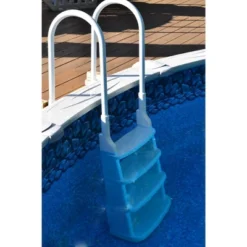 Main Access 200200 Easy Incline Above Ground Swimming Pool Ladder With Complete Entry System And Aluminum Handrails - White -Swimline Shop GUEST 8ba74d00 d49c 468c 866d 3c3699e0896a