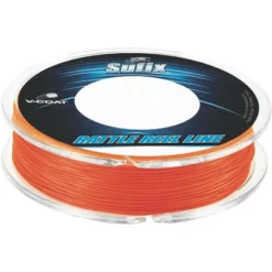 Sufix 50 Yard Rattle Reel V-Coat Fishing Line - Neon Fire