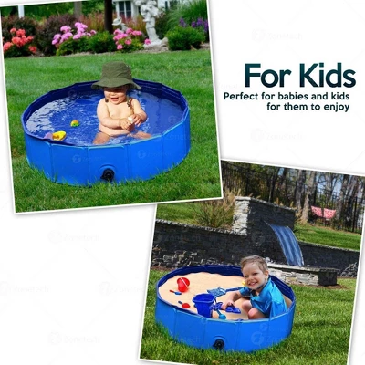 Zone Tech Foldable Pet Swimming Pool - Premium Quality Easy To Store Foldable Playing Bath Pool For Kids And Pets, Leakproof Tub For Indoor & Outdoor 6 Zone Tech Foldable Pet Swimming Pool - Premium Quality Easy To Store Foldable Playing Bath Pool For Kids And Pets, Leakproof Tub For Indoor & Outdoor - Image 4