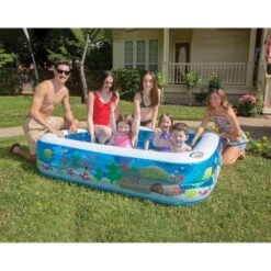 Poolmaster 53" X 16" Inflatable Kiddie Swimming Pool For Big Fun Summer School