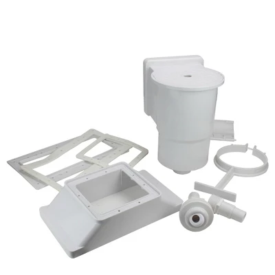Northlight Wide-Mouth Thru-Wall Skimmer With Brace And Face Plate 13.75" - White 3 Northlight Wide-Mouth Thru-Wall Skimmer With Brace And Face Plate 13.75" - White