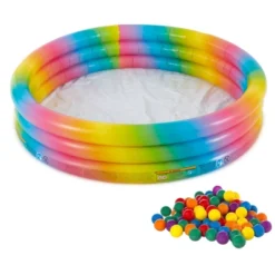 Intex 58449EP Rainbow Ombre 3 Ring Circular Inflatable Outdoor Swimming Pool With For Kids Ages 2 Years Or Older -Swimline Shop GUEST 9afcac80 8969 463e 95a9 84dfd832c1cb