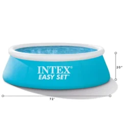 Intex 28101EH Easy Set 6 Foot X 20 Inch Round Above Ground Outdoor Backyard Kids Swimming Pool, 234 Gallons Of Water Capacity, Blue -Swimline Shop GUEST 9c7c2c9a 8e3e 46bc a8cc 97815e5a2c59