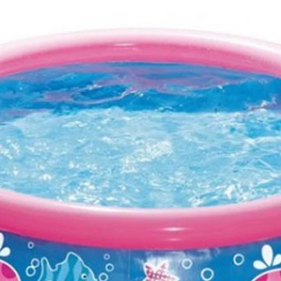 Summer Waves P1000515B167 Quick Set 5ft X 15in Round Inflatable Ring Backyard Kids Toddler Kiddie Swimming Splash Wading Pool, Pink Whale Print 5 Summer Waves P1000515B167 Quick Set 5ft X 15in Round Inflatable Ring Backyard Kids Toddler Kiddie Swimming Splash Wading Pool, Pink Whale Print - Image 3